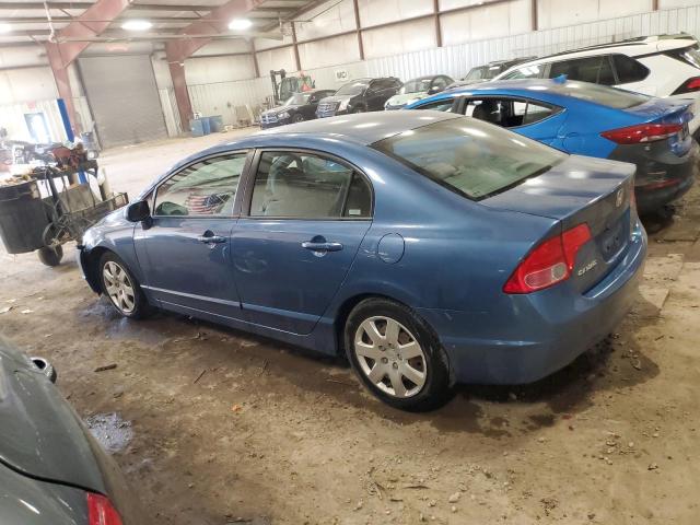 1HGFA16598L096934 - 2008 HONDA CIVIC LX BLUE photo 2