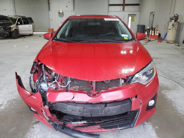 2T1BURHE1EC067866 - 2014 TOYOTA COROLLA L RED photo 5