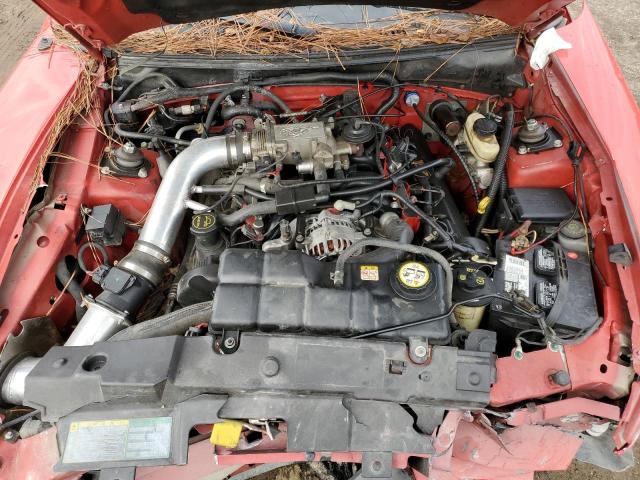 1FAFP45X44F203162 - 2004 FORD MUSTANG GT RED photo 11