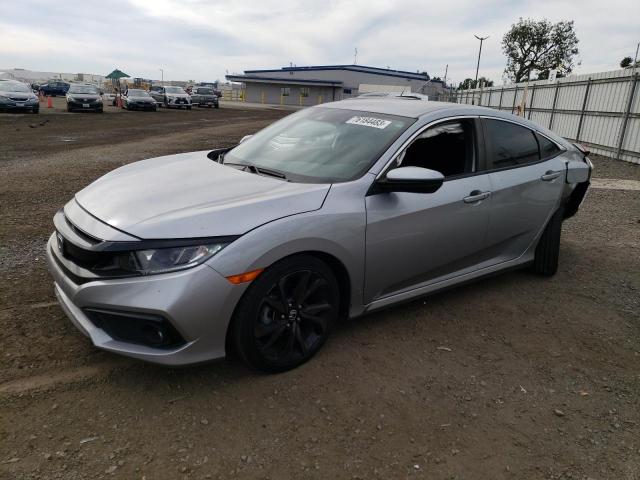 19XFC2F82LE214252 - 2020 HONDA CIVIC SPORT SILVER photo 1
