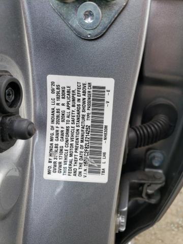 19XFC2F82LE214252 - 2020 HONDA CIVIC SPORT SILVER photo 13