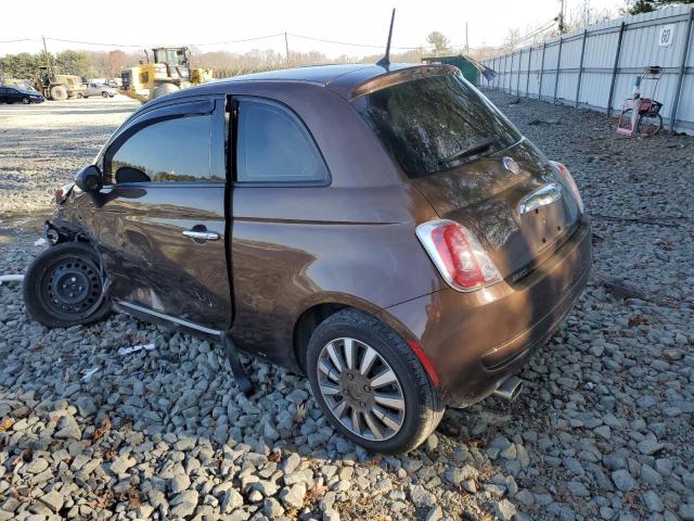 3C3CFFAR8FT528137 - 2015 FIAT 500 POP BROWN photo 2