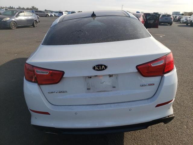 5XXGN4A78FG507724 - 2015 KIA OPTIMA EX WHITE photo 6