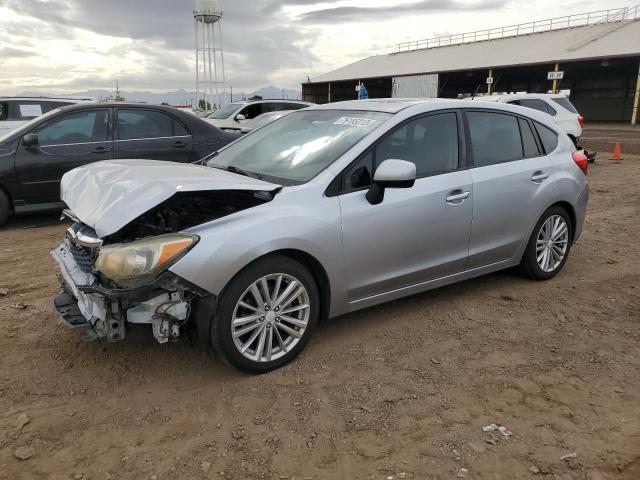 JF1GPAD65DH847575 - 2013 SUBARU IMPREZA PREMIUM SILVER photo 1