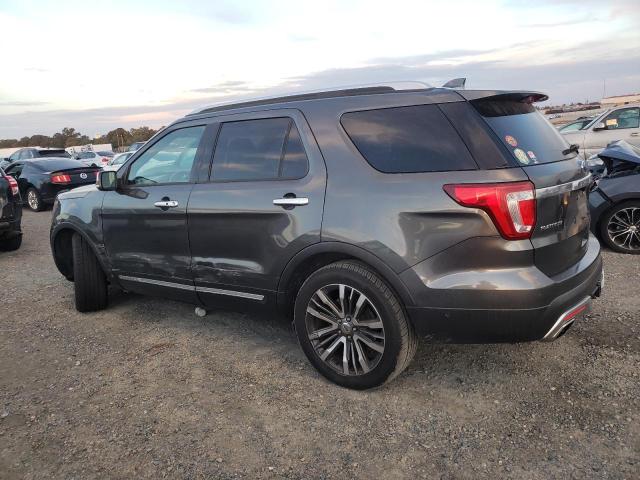 1FM5K8HTXHGC66282 - 2017 FORD EXPLORER PLATINUM GRAY photo 2