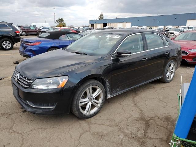 1VWBN7A35EC059270 - 2014 VOLKSWAGEN PASSAT SE BLACK photo 1