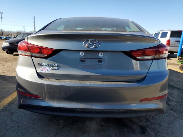 KMHD74LF6JU590957 - 2018 HYUNDAI ELANTRA SE GRAY photo 6