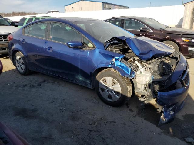 3KPFK4A76JE254408 - 2018 KIA FORTE LX BLUE photo 4