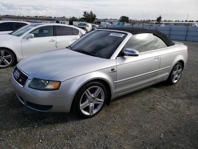 WUARL48HX5K900516 - 2005 AUDI S4 QUATTRO CABRIOLET SILVER photo 1