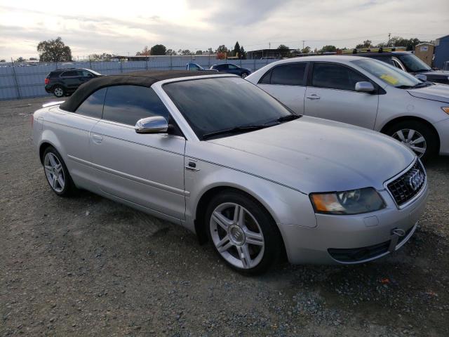 WUARL48HX5K900516 - 2005 AUDI S4 QUATTRO CABRIOLET SILVER photo 4