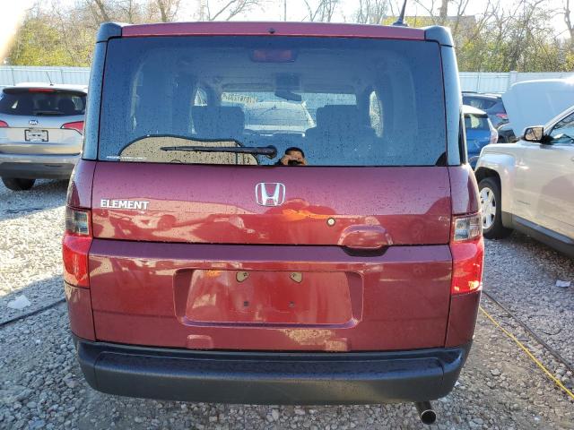 5J6YH28748L013380 - 2008 HONDA ELEMENT EX MAROON photo 6