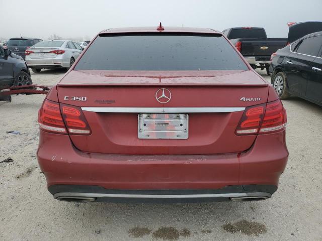 WDDHF8JB3EB006957 - 2014 MERCEDES-BENZ E 350 4MATIC RED photo 6