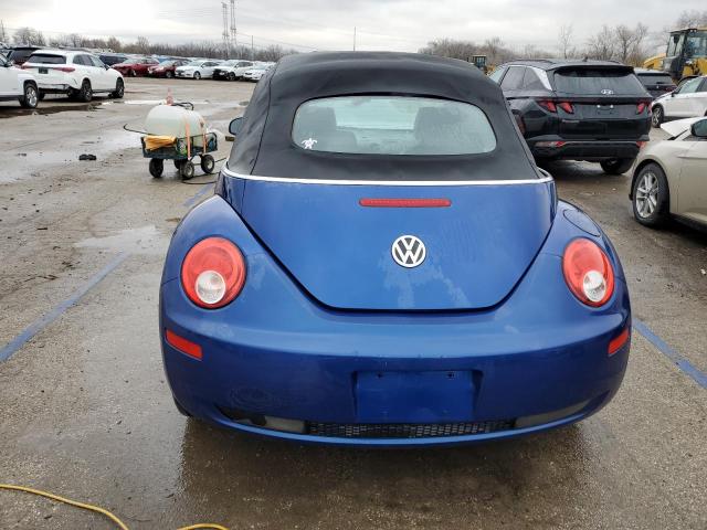 3VWPF31Y38M406055 - 2008 VOLKSWAGEN NEW BEETLE CONVERTIBLE S BLUE photo 6