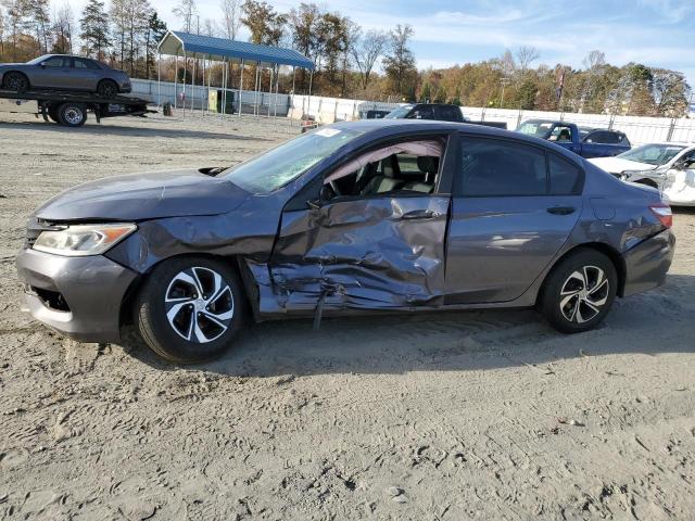 1HGCR2F38GA053891 - 2016 HONDA ACCORD LX GRAY photo 1