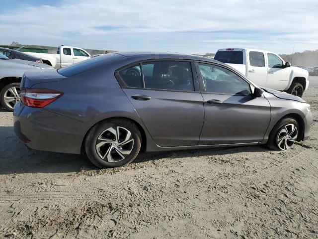 1HGCR2F38GA053891 - 2016 HONDA ACCORD LX GRAY photo 3