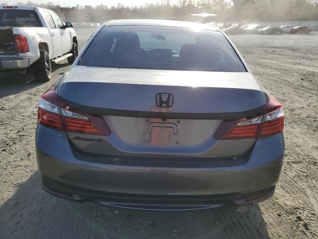 1HGCR2F38GA053891 - 2016 HONDA ACCORD LX GRAY photo 6