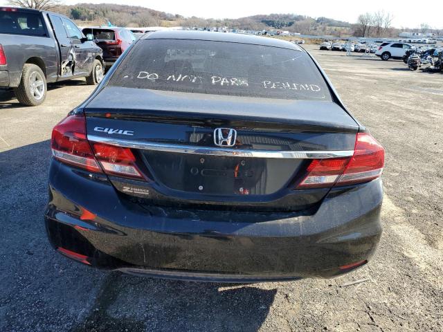 2HGFB2F59DH512524 - 2013 HONDA CIVIC LX BLACK photo 6