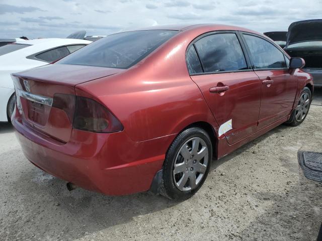 2HGFA1E54AH562421 - 2010 HONDA CIVIC LX BURGUNDY photo 3