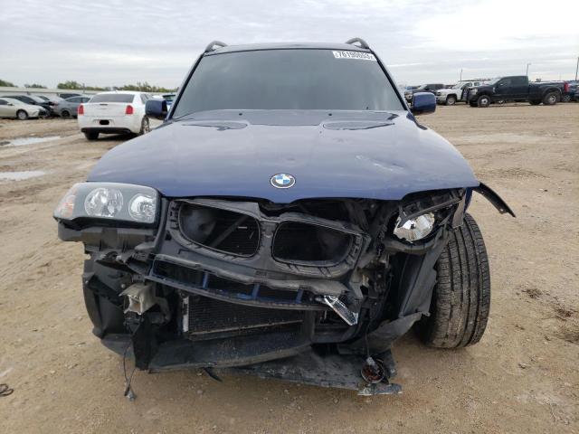 WBXPA93436WG91678 - 2006 BMW X3 3.0I BLUE photo 5