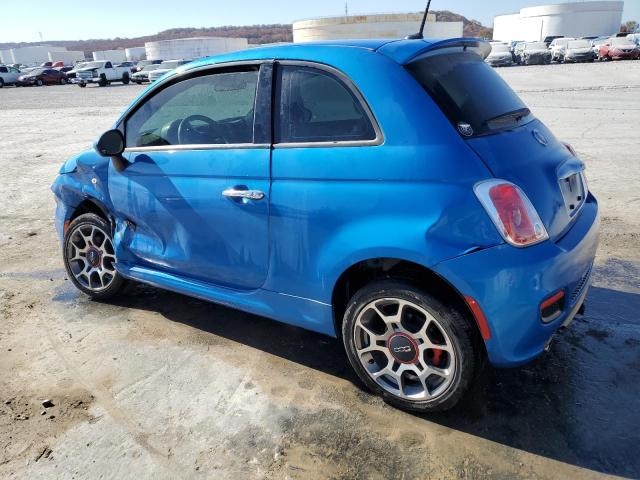 3C3CFFBR2FT558846 - 2015 FIAT 500 SPORT BLUE photo 2