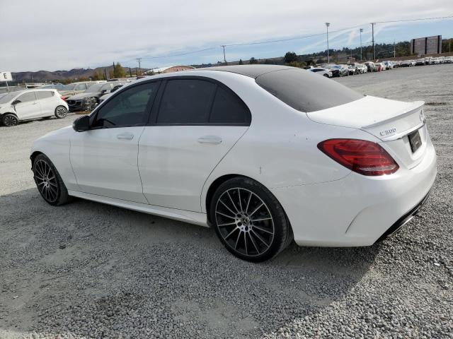 WDDWF4JB4JR400405 - 2018 MERCEDES-BENZ C 300 WHITE photo 2