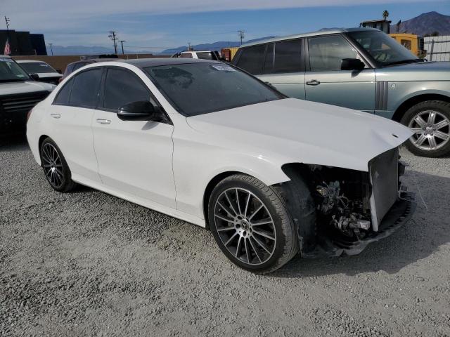 WDDWF4JB4JR400405 - 2018 MERCEDES-BENZ C 300 WHITE photo 4