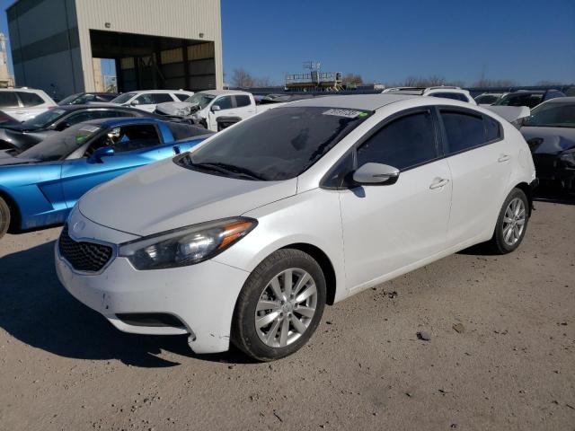 KNAFX4A67E5160349 - 2014 KIA FORTE LX WHITE photo 1