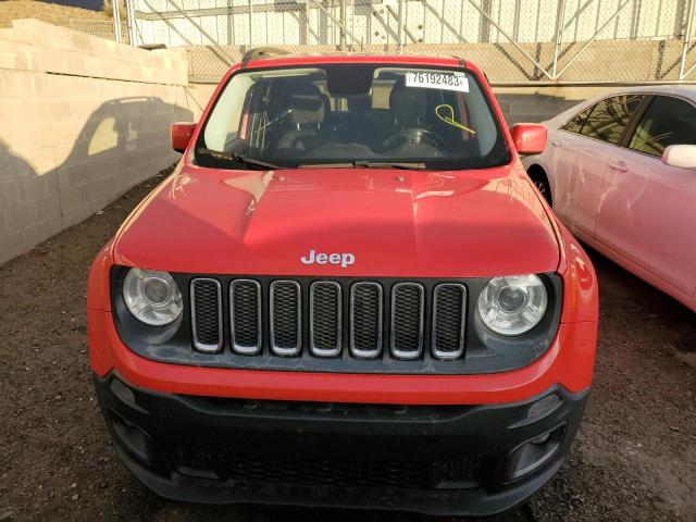 ZACCJABB3HPG02010 - 2017 JEEP RENEGADE LATITUDE RED photo 5