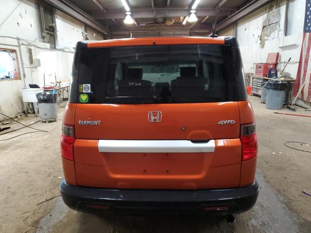 5J6YH28709L004810 - 2009 HONDA ELEMENT EX ORANGE photo 6