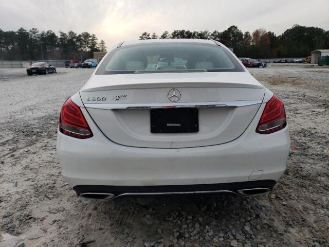 55SWF4JBXFU090492 - 2015 MERCEDES-BENZ C 300 WHITE photo 6