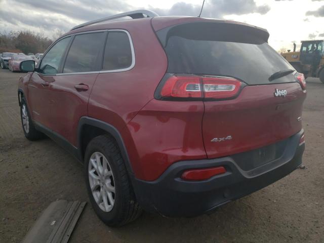 1C4PJMCB2GW148383 - 2016 JEEP CHEROKEE LATITUDE RED photo 2