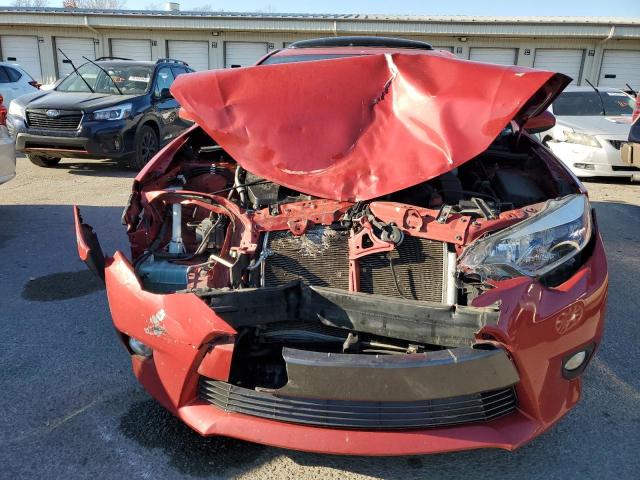 2T1BURHE3EC111155 - 2014 TOYOTA COROLLA L RED photo 5