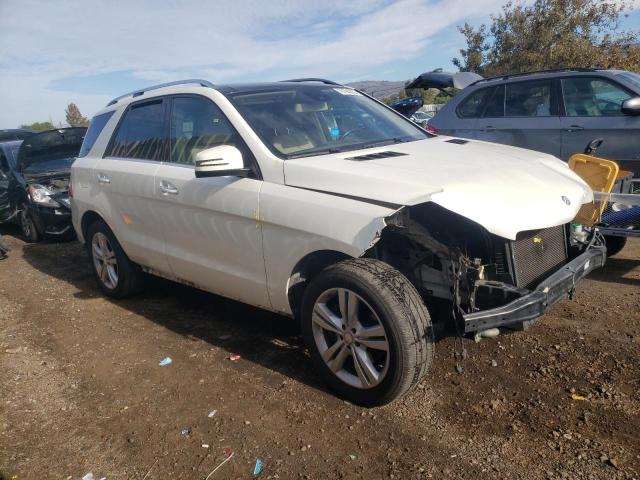 4JGDA5HB1DA223144 - 2013 MERCEDES-BENZ ML 350 4MATIC WHITE photo 4