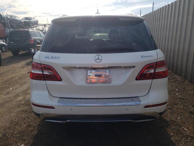 4JGDA5HB1DA223144 - 2013 MERCEDES-BENZ ML 350 4MATIC WHITE photo 6