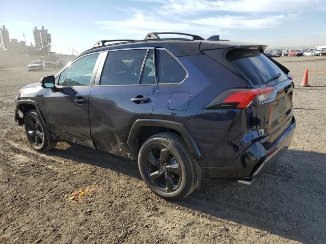 4T3E6RFV8MU049377 - 2021 TOYOTA RAV4 XSE BLUE photo 2