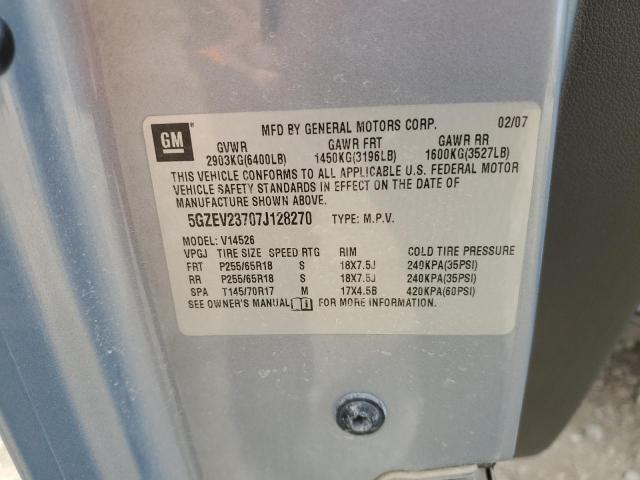 5GZEV23707J128270 - 2007 SATURN OUTLOOK XR GRAY photo 13