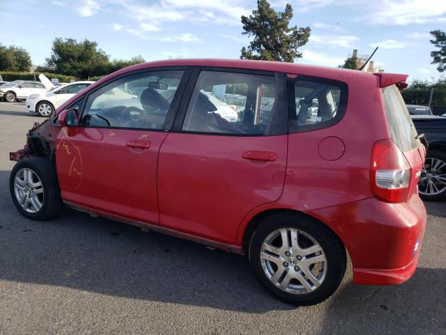 JHMGD37687S056974 - 2007 HONDA FIT S RED photo 2