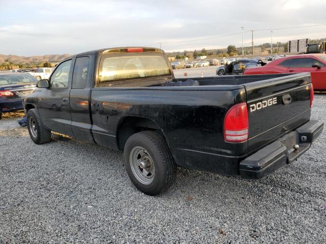 1B7GL22XXYS538832 - 2000 DODGE DAKOTA BLACK photo 2