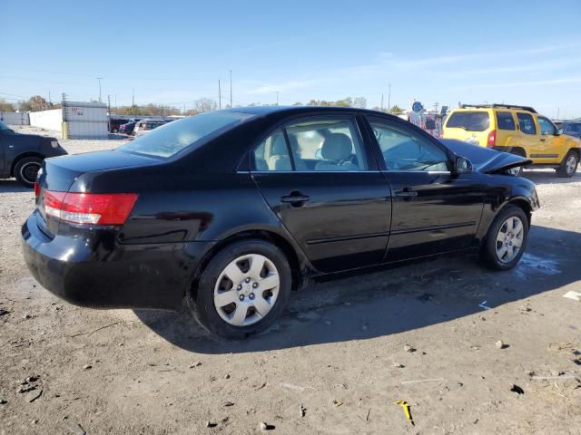 5NPET46C47H227307 - 2007 HYUNDAI SONATA GLS BLACK photo 3