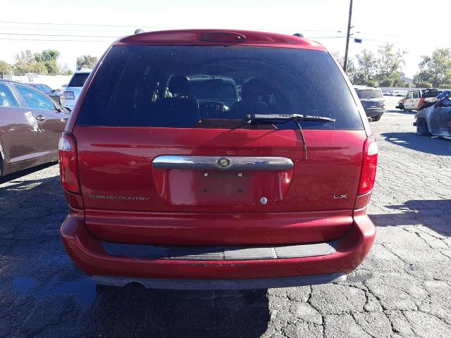 2A4GP44R76R873120 - 2006 CHRYSLER TOWN & COU LX RED photo 6