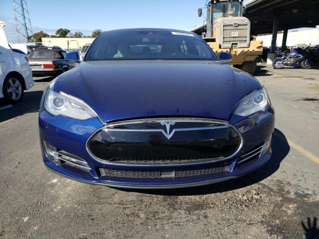 5YJSA1E26FF119865 - 2015 TESLA MODEL S 85 BLUE photo 5