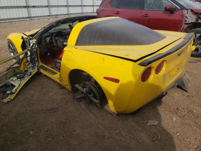 1G1YY26U175120316 - 2007 CHEVROLET CORVETTE YELLOW photo 2