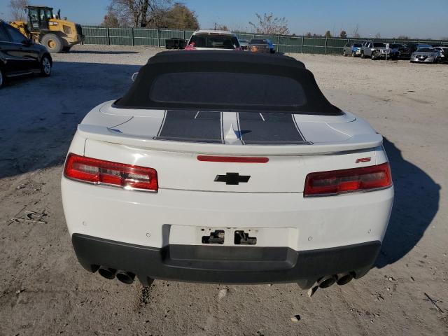 2G1FB3D30E9191810 - 2014 CHEVROLET CAMARO LT WHITE photo 6