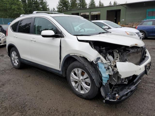 5J6RM3H77EL034595 - 2014 HONDA CR-V EXL WHITE photo 4