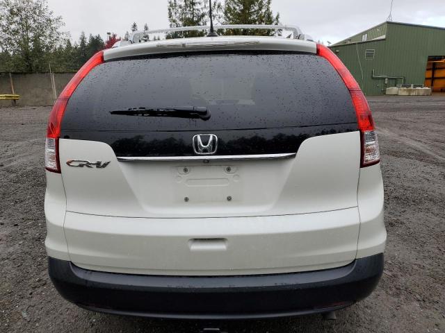 5J6RM3H77EL034595 - 2014 HONDA CR-V EXL WHITE photo 6