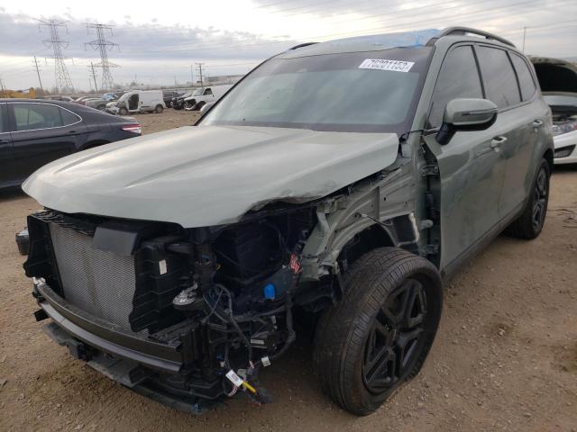 5XYP3DGC4RG422955 - 2024 KIA TELLURIDE EX GREEN photo 1