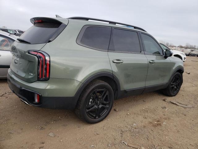 5XYP3DGC4RG422955 - 2024 KIA TELLURIDE EX GREEN photo 3