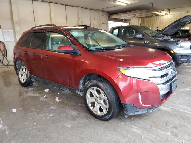 2FMDK3JC6EBB60651 - 2014 FORD EDGE SEL ORANGE photo 4