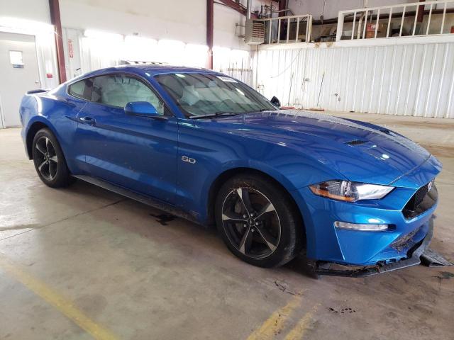 1FA6P8CF8L5127516 - 2020 FORD MUSTANG GT BLUE photo 4