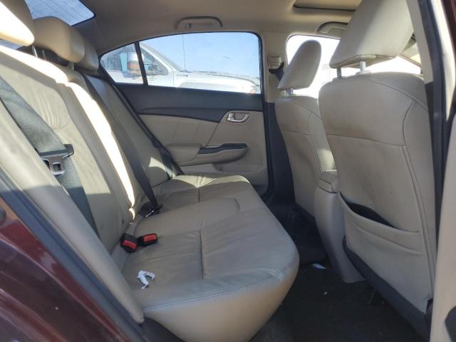 19XFB2F93FE068122 - 2015 HONDA CIVIC EXL ბურგუნდია ფოტო 10